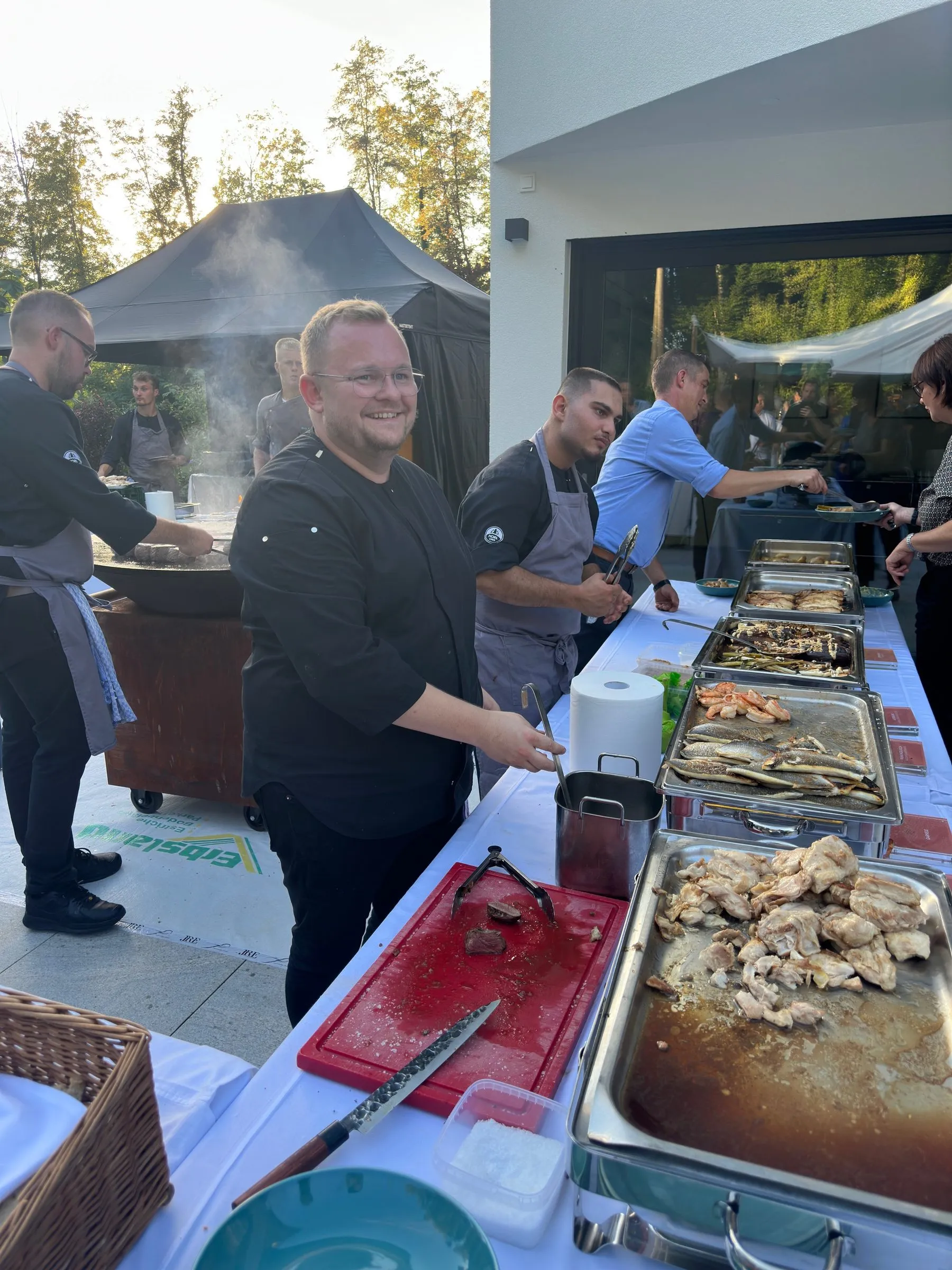 BBQ und Live-Cooking