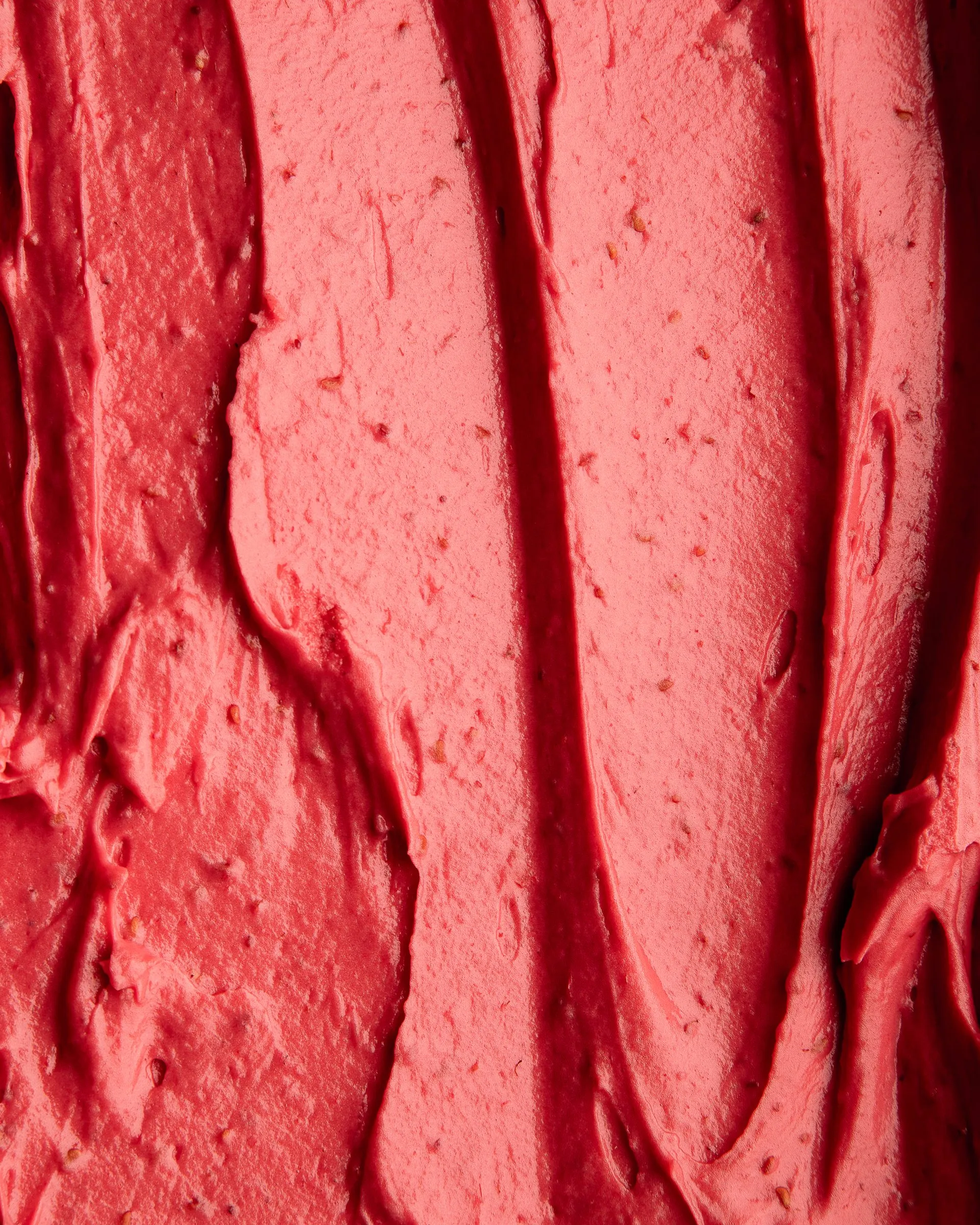 Himbeer-Eis, rote Textur