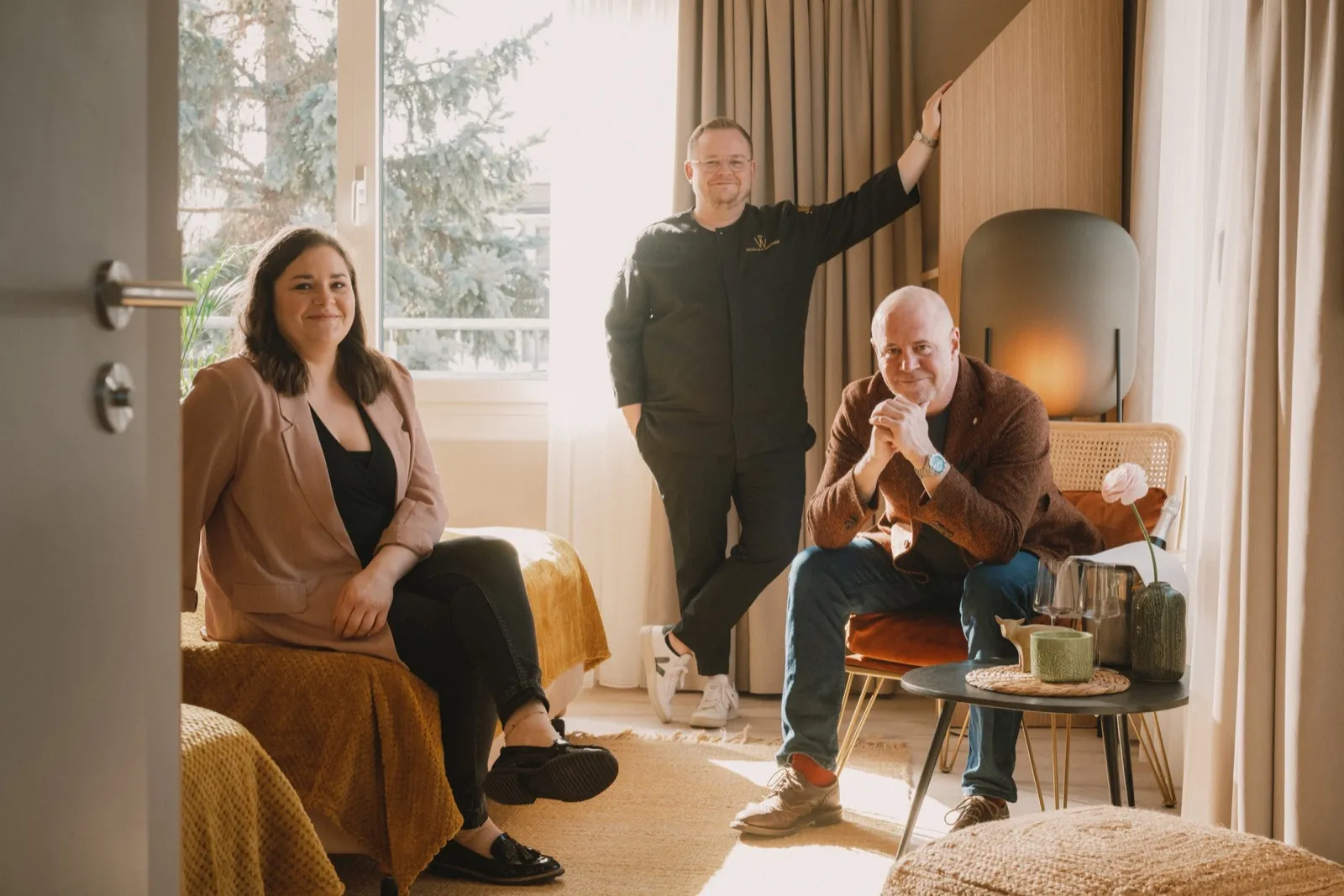 Familie Wiedmer · Larissa, Nicolai und Rainer im Eckert