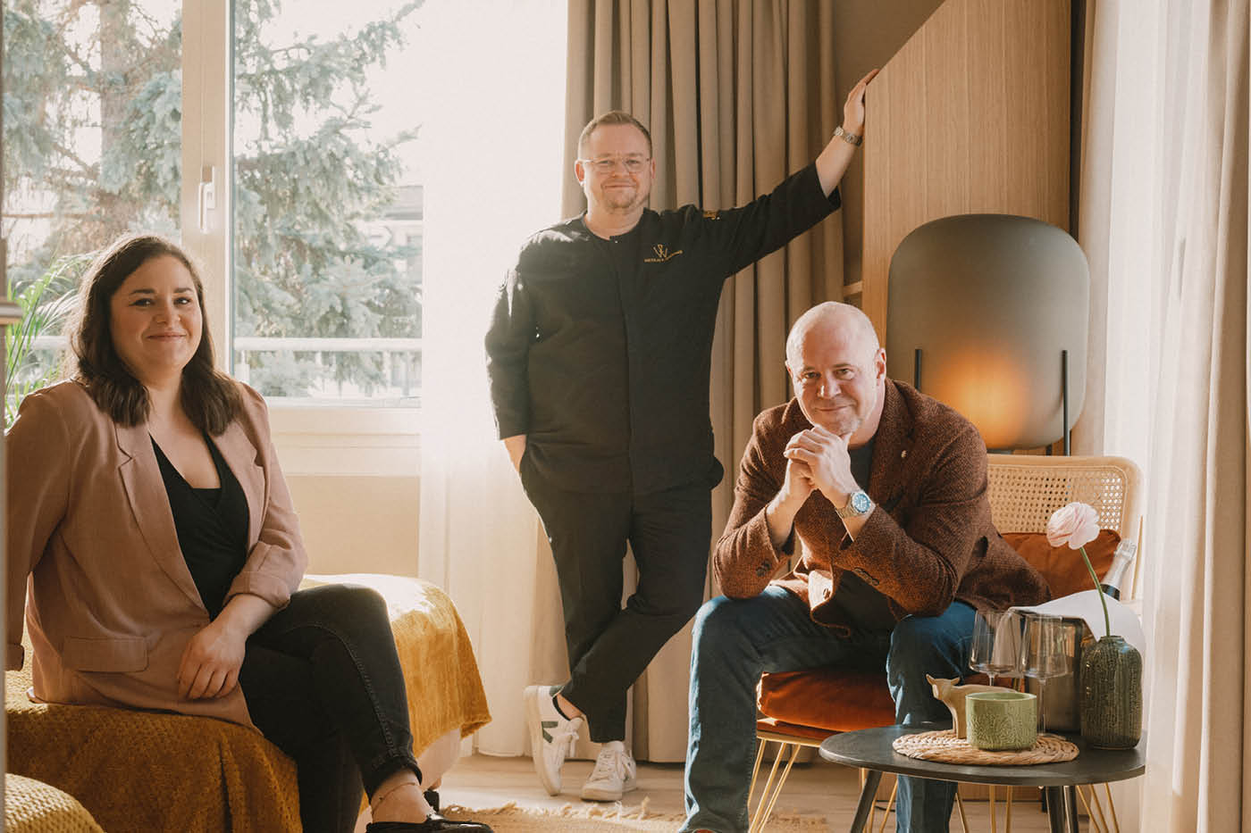 Familie Wiedmer · Larissa, Nicolai und Rainer im Eckert